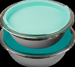Set Combibowl 2 pièces avec couvercle coloré